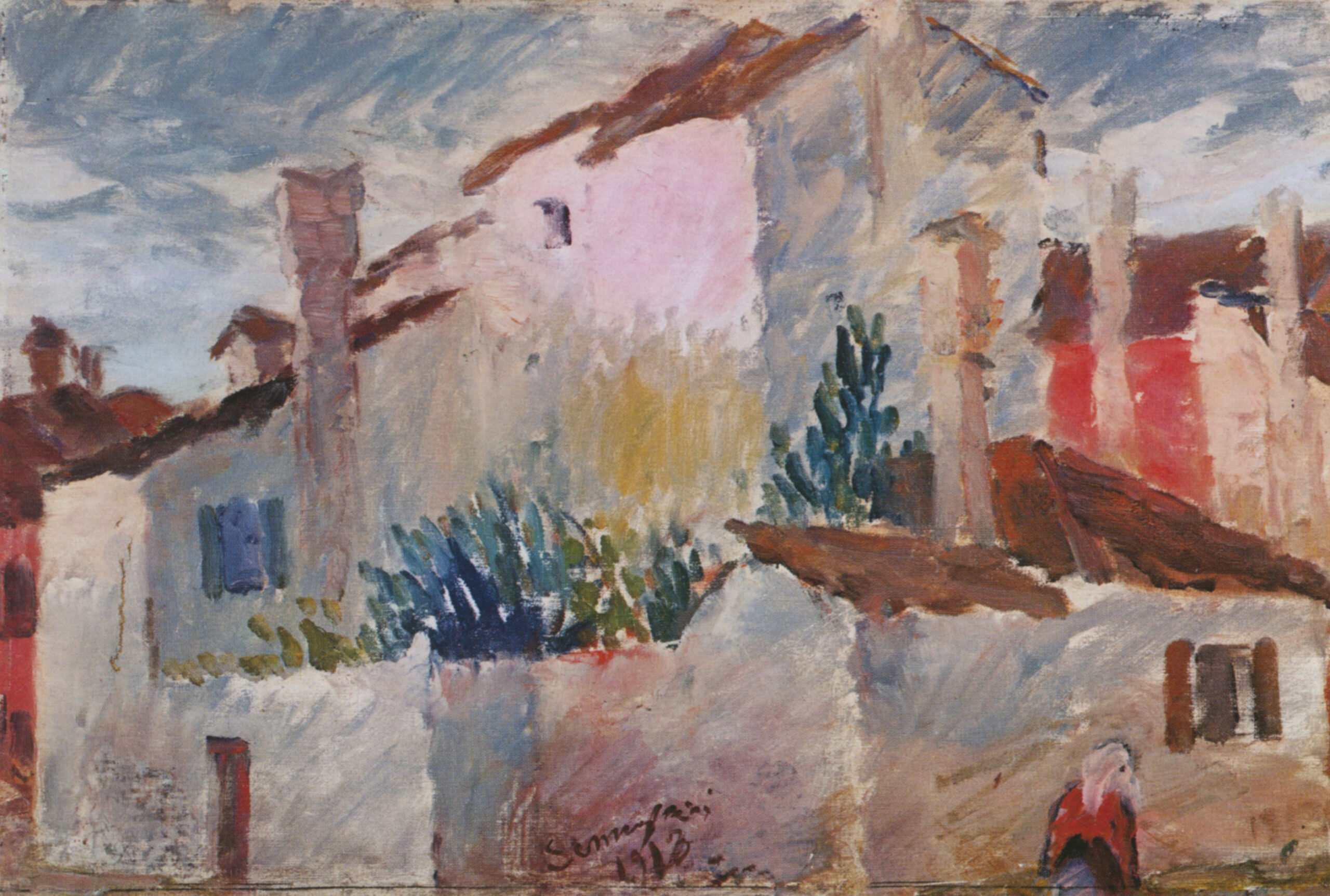 Pio Semeghini Case a Burano, 1913 olio su tela 35,5 x 54,5 cm