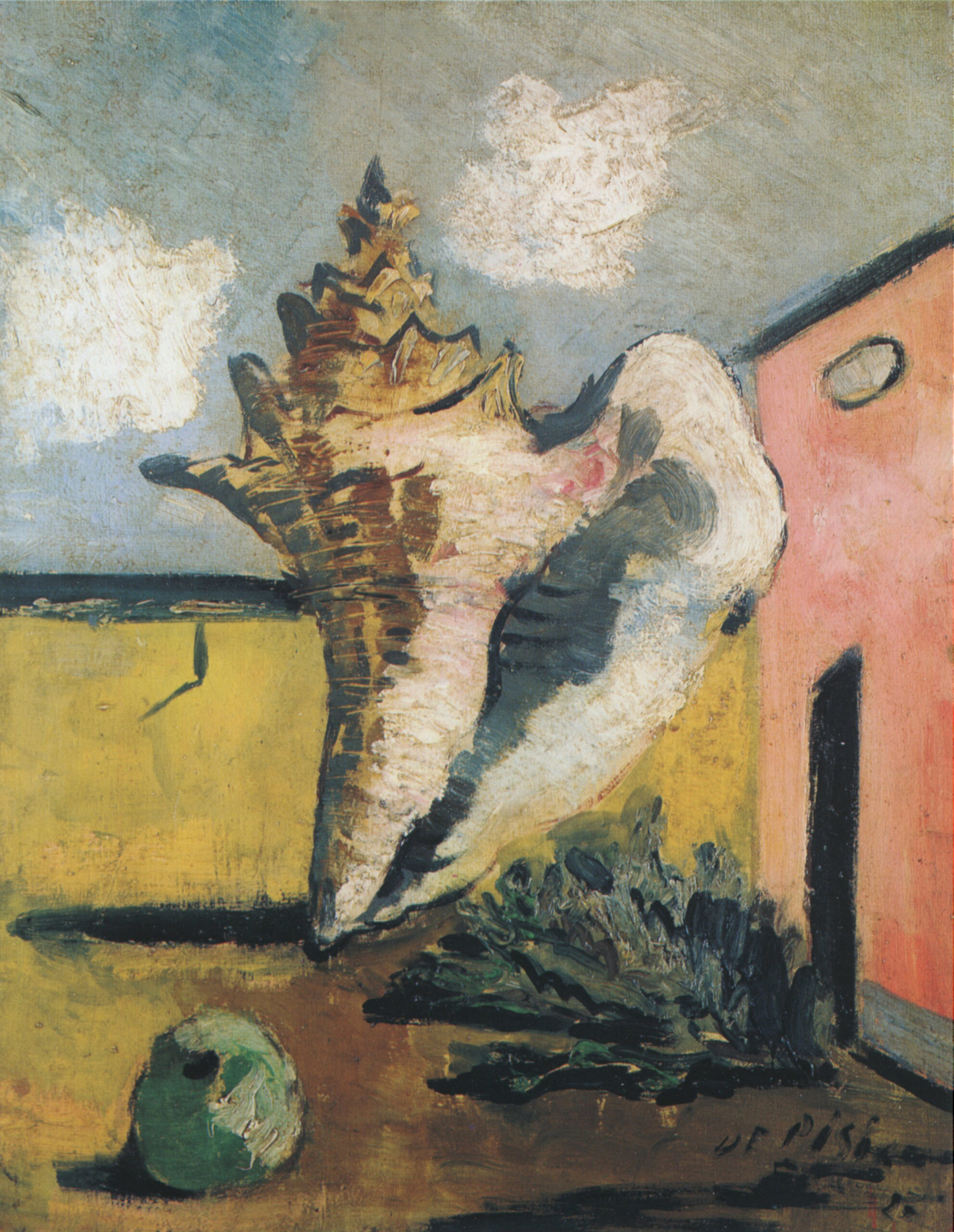 Filippo de Pisis La grande conchiglia, 1927 olio su tela 55 x 42 cm
