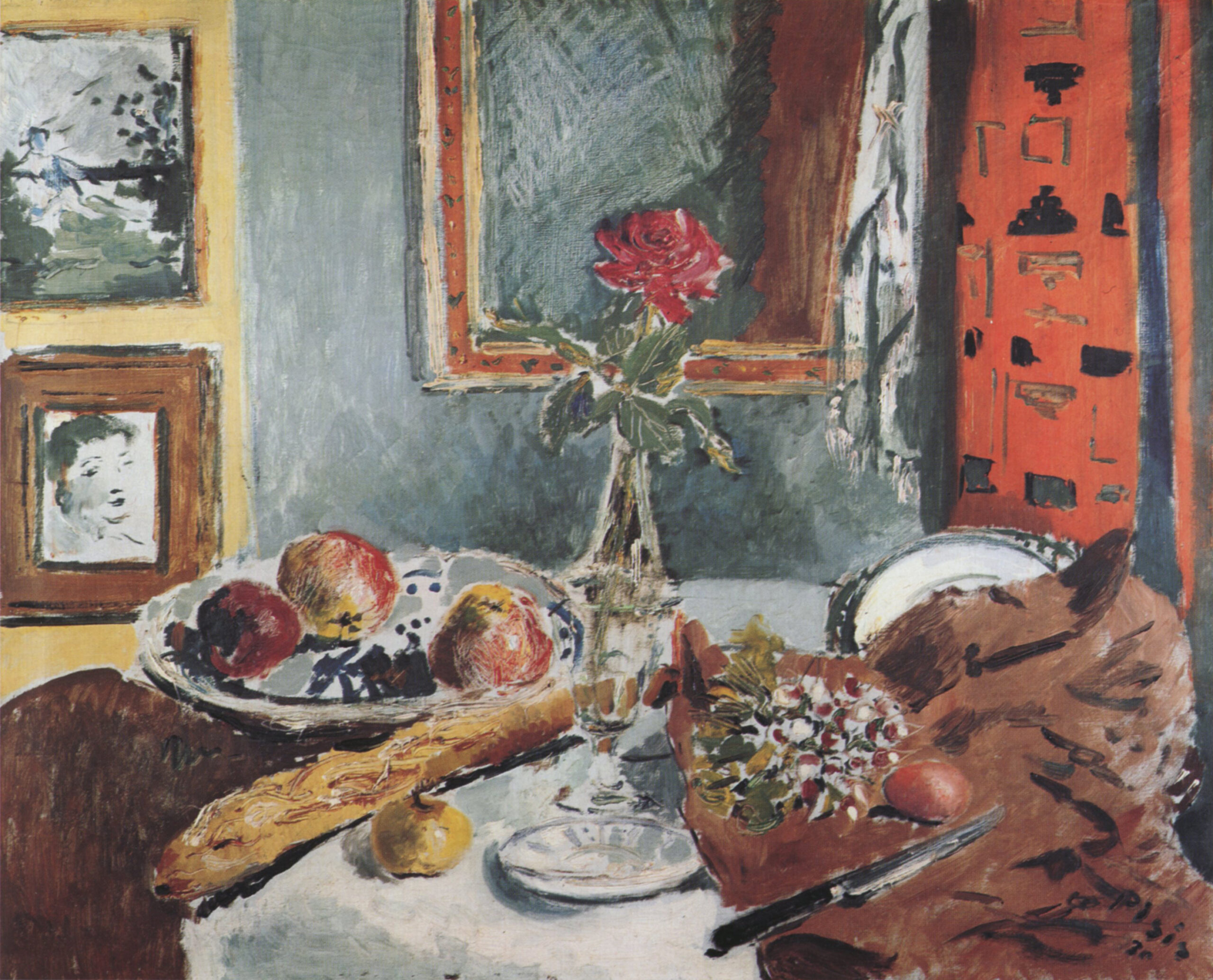 Filippo de Pisis Interno con natura morta, 1930 olio su tela 81 x 101 cm