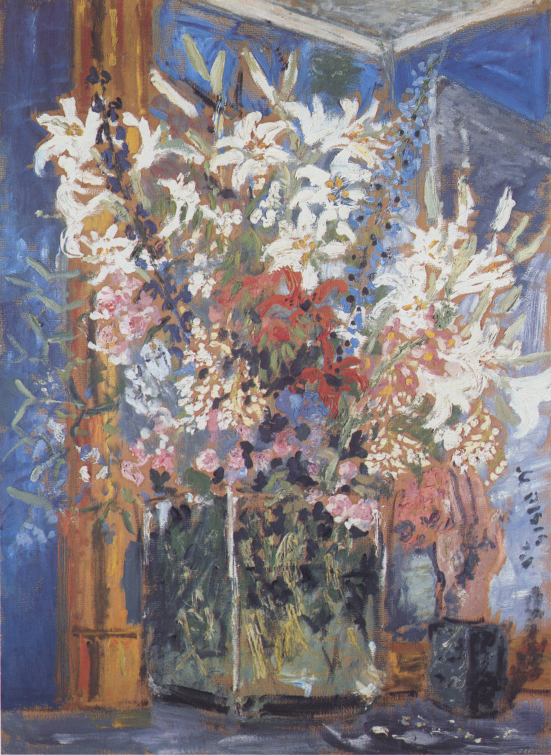 Filippo de Pisis I grandi fiori di casa Massimo, 1931 olio su cartone 101 x 76 cm
