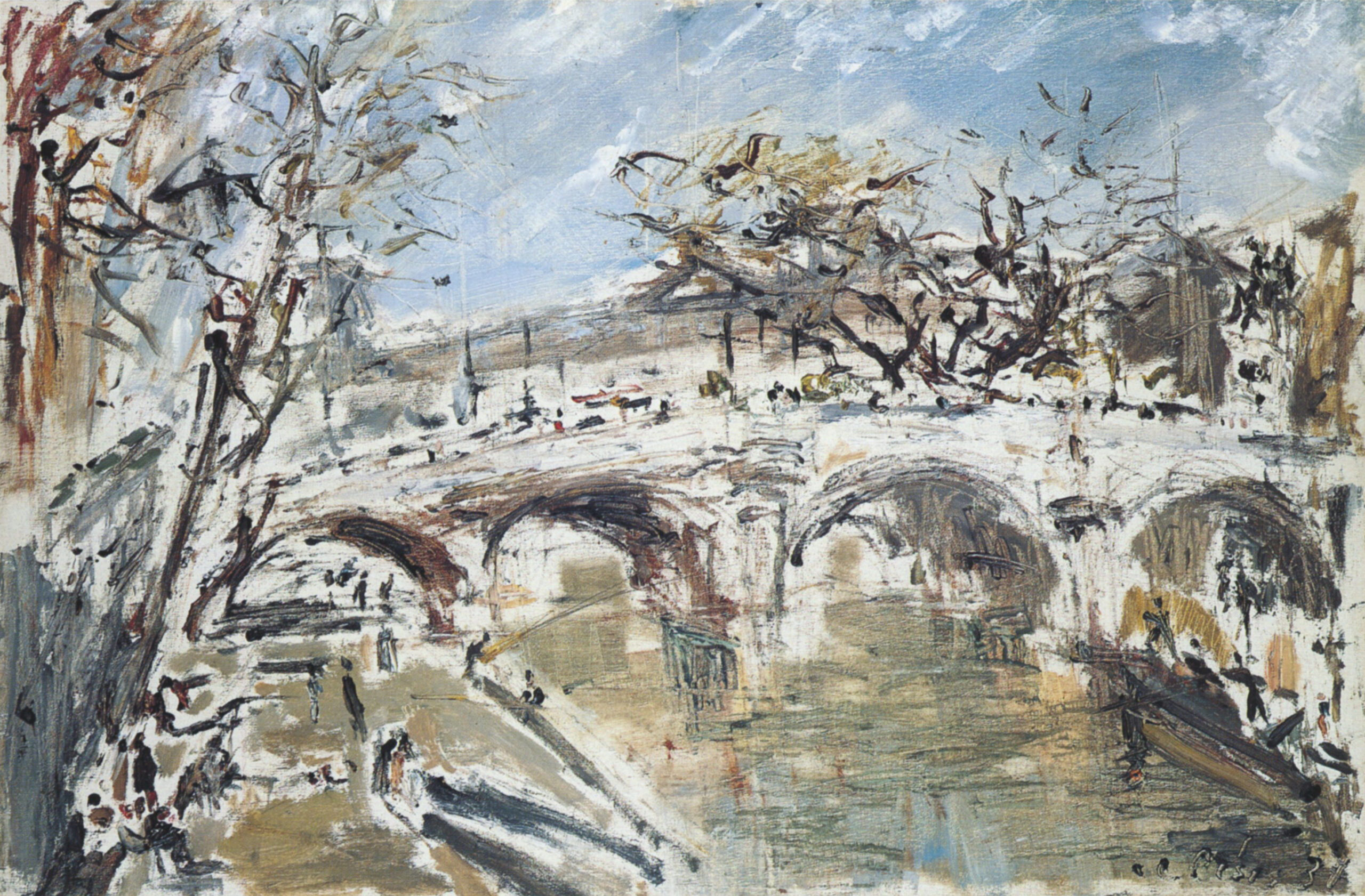 Filippo de Pisis Ponte sulla Senna (Le Pont Neuf), 1937 olio su tela 54 x 81 cm