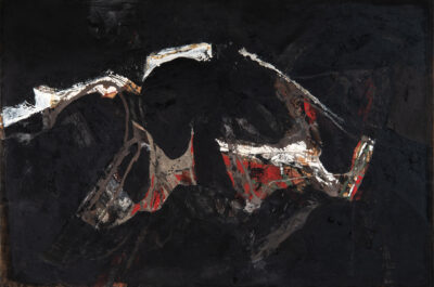 Toti Scialoja
Resistenza, 1957
tempera e vinilico su tela di canapa
140 x 205,2 cm