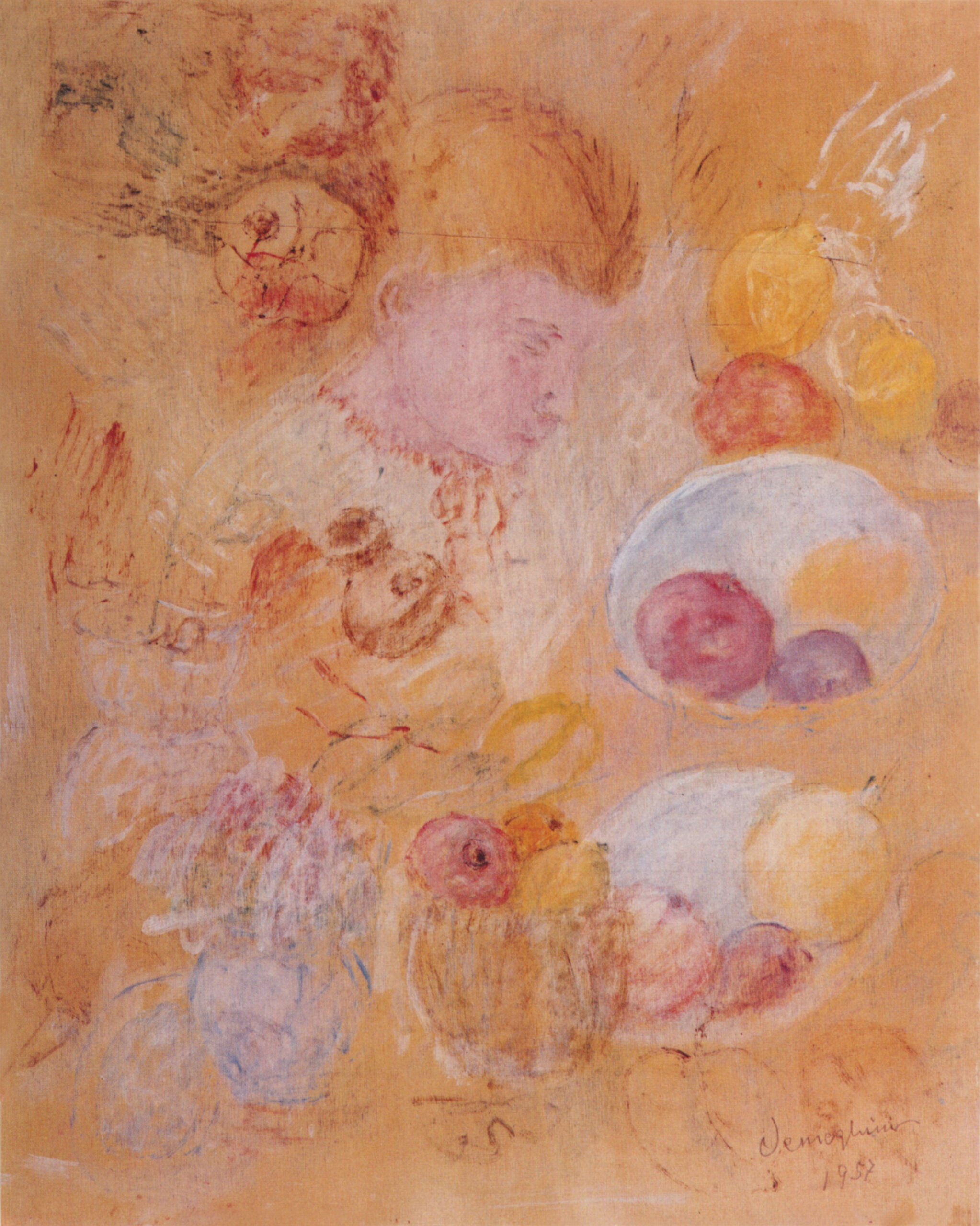 Pio Semeghini Zibaldone, 1957 olio su compensato 50 x 40 cm