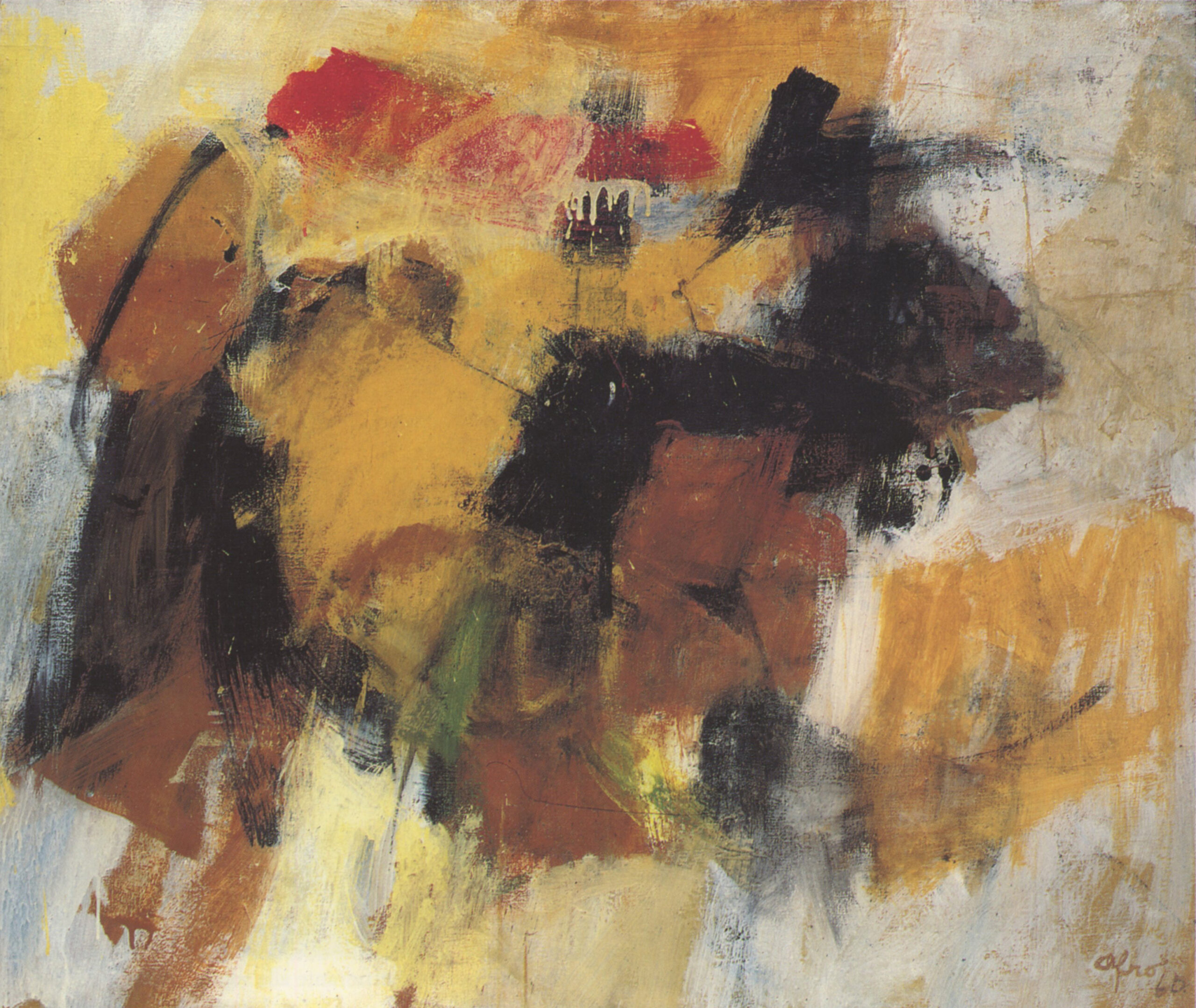 Afro Basaldella Macchia delle serpi, 1960 olio su tela 116 x 137 cm