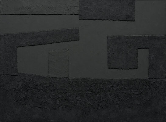 Alberto Burri Cellotex, 1992 c. acrilico, pietra pomice e vinavil su cellotex applicato su tela 99,8 x 132 cm