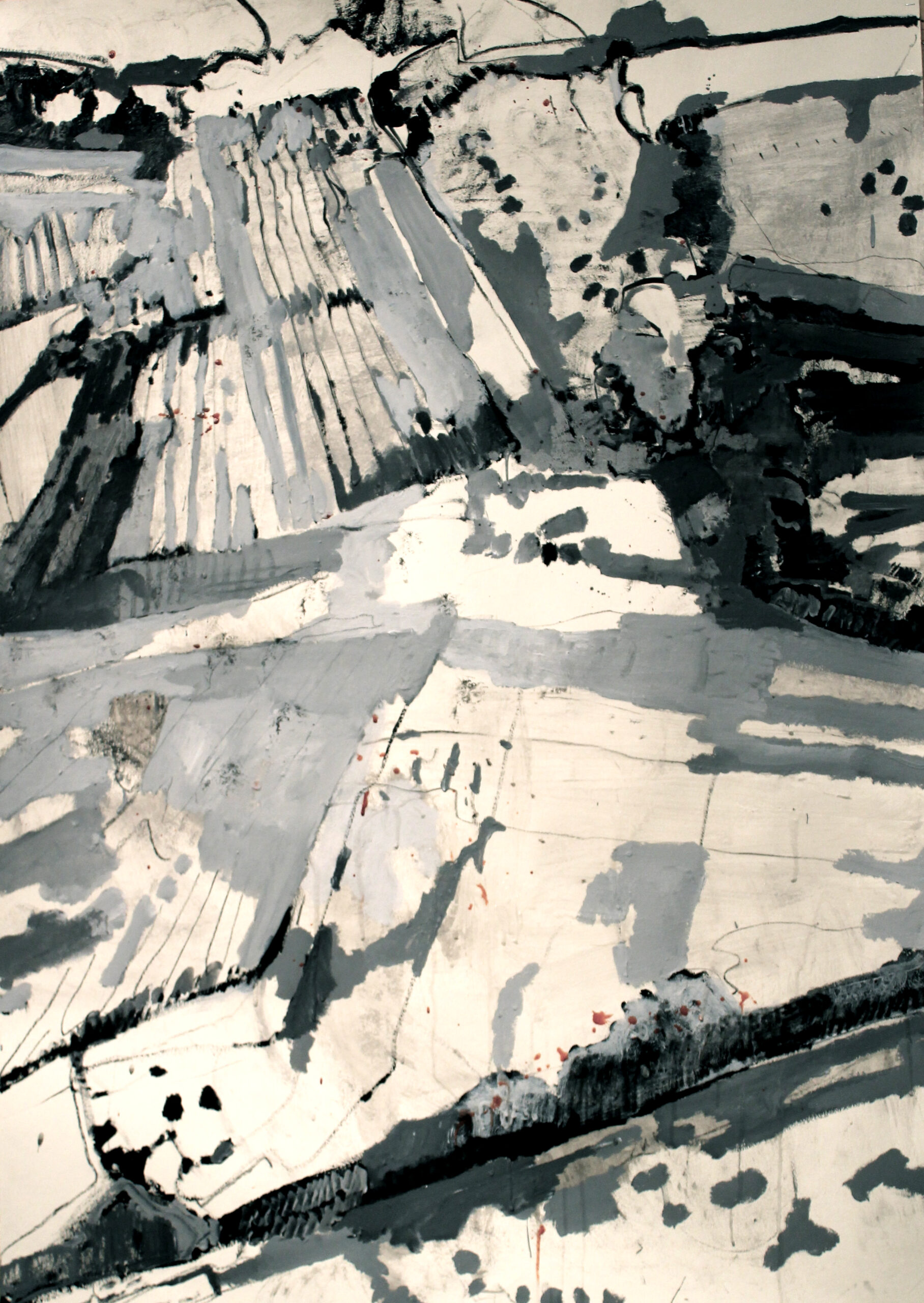 Giovanni Frangi Ripe, 2015 olio e pastello a olio su carta 140 x 100 cm