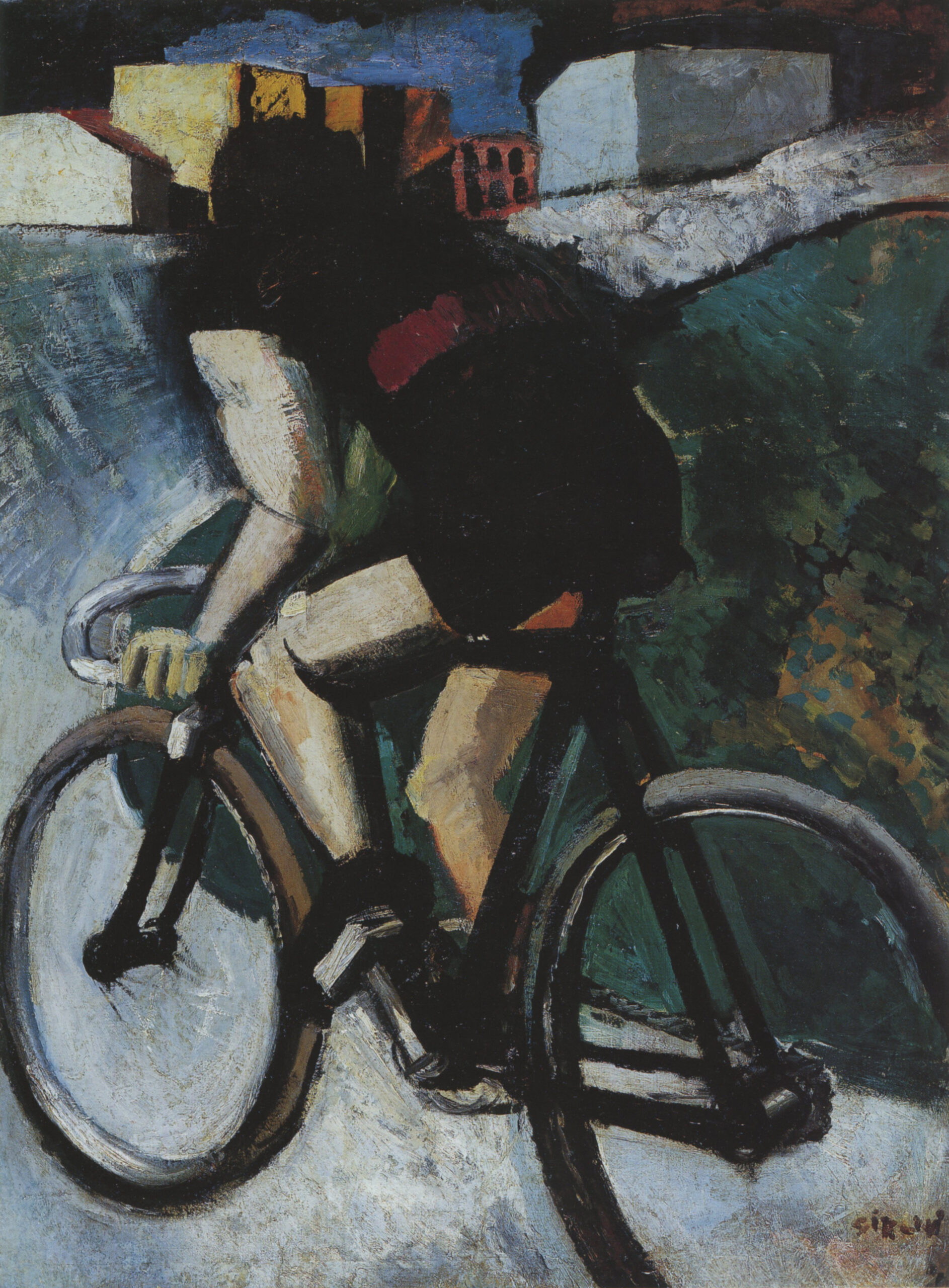 Mario Sironi Il ciclista, 1915-1916 olio su tela 96 x 71 cm