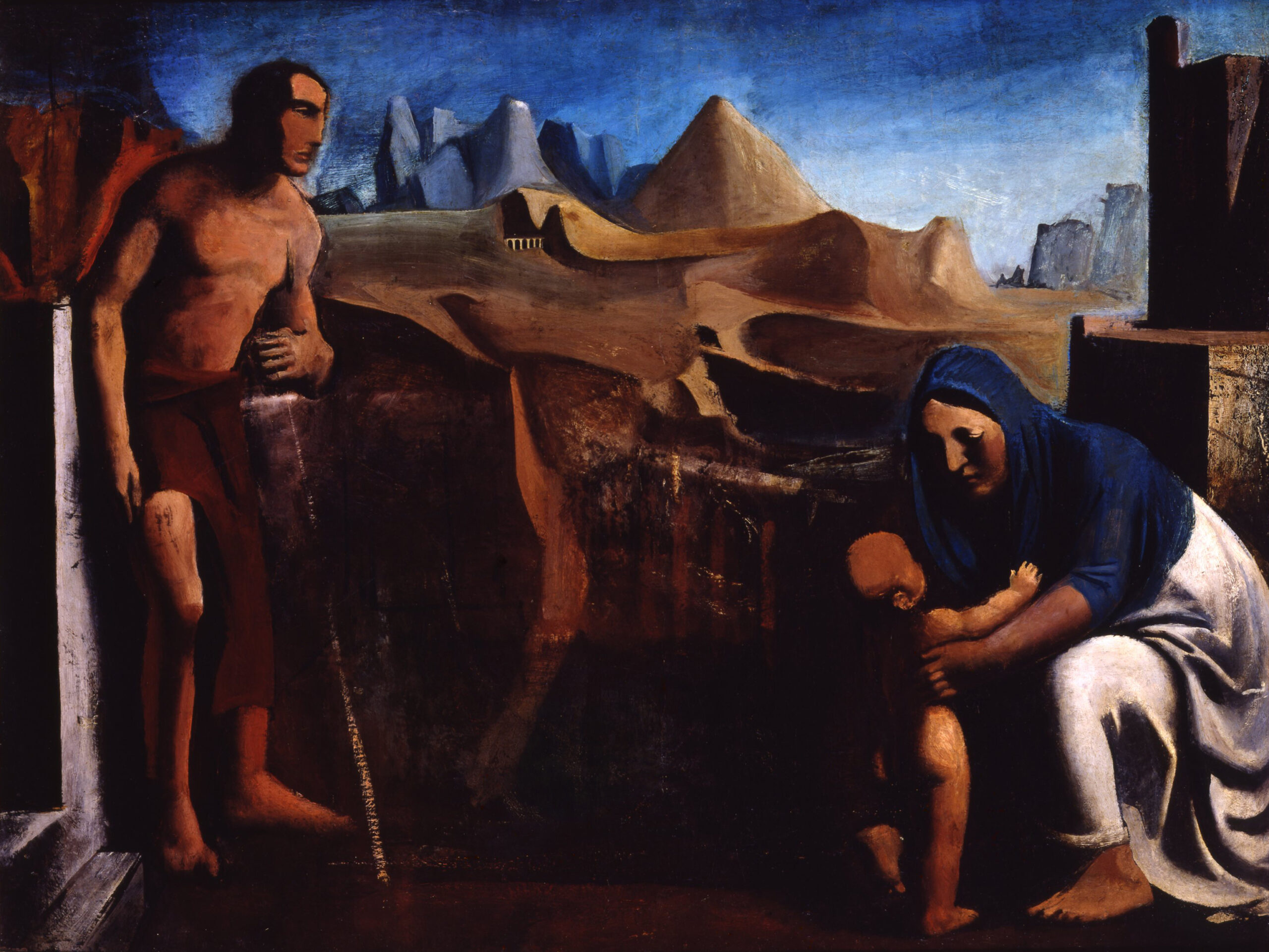 Mario Sironi La famiglia, 1930 olio su tela, 73 x 97 cm Galleria Comunale d'Arte Moderna, Roma