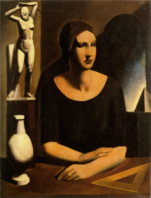 Mario Sironi L'allieva, 1924 olio su tela 97 x 75 cm
