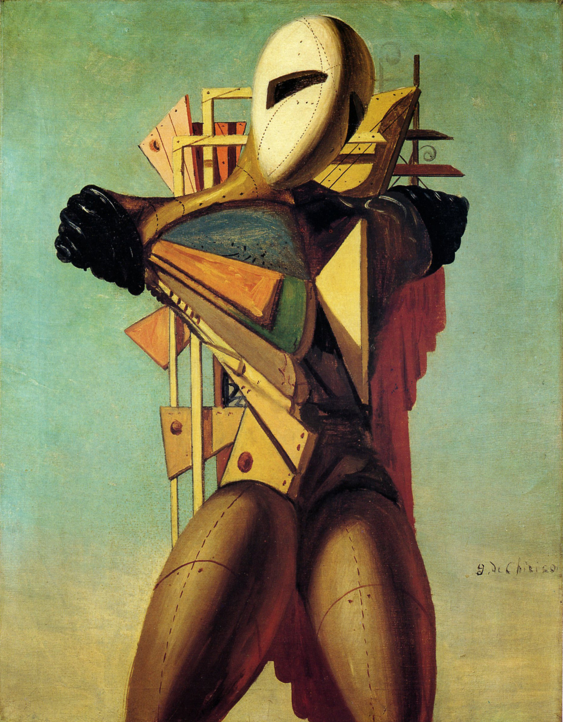 Giorgio de Chirico Il condottiero, 1925 olio su tela 80,4 x 62,7 cm