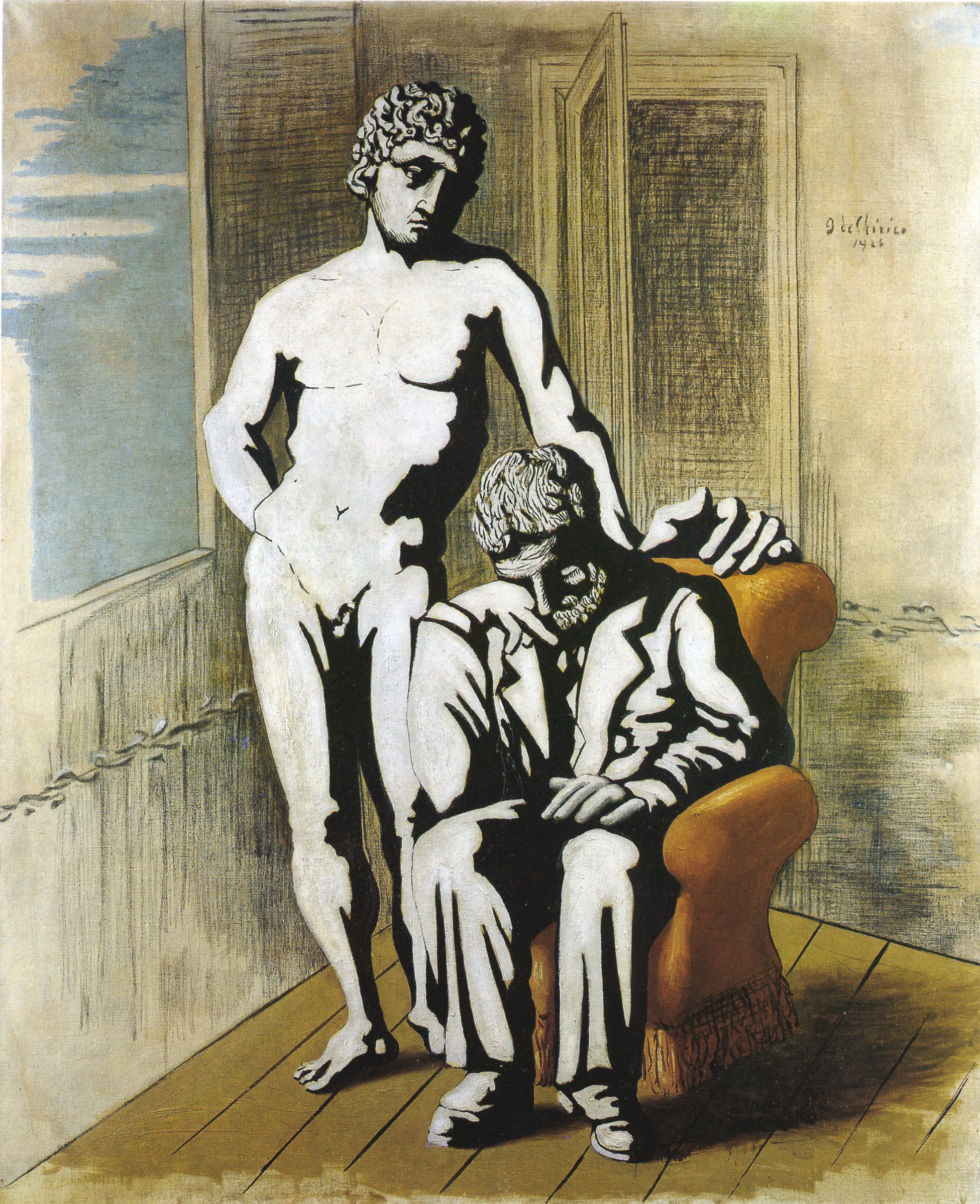 Giorgio de Chirico Il figliol prodigo (L'enfant prodigue), 1926 olio su tela 100 x 80 cm