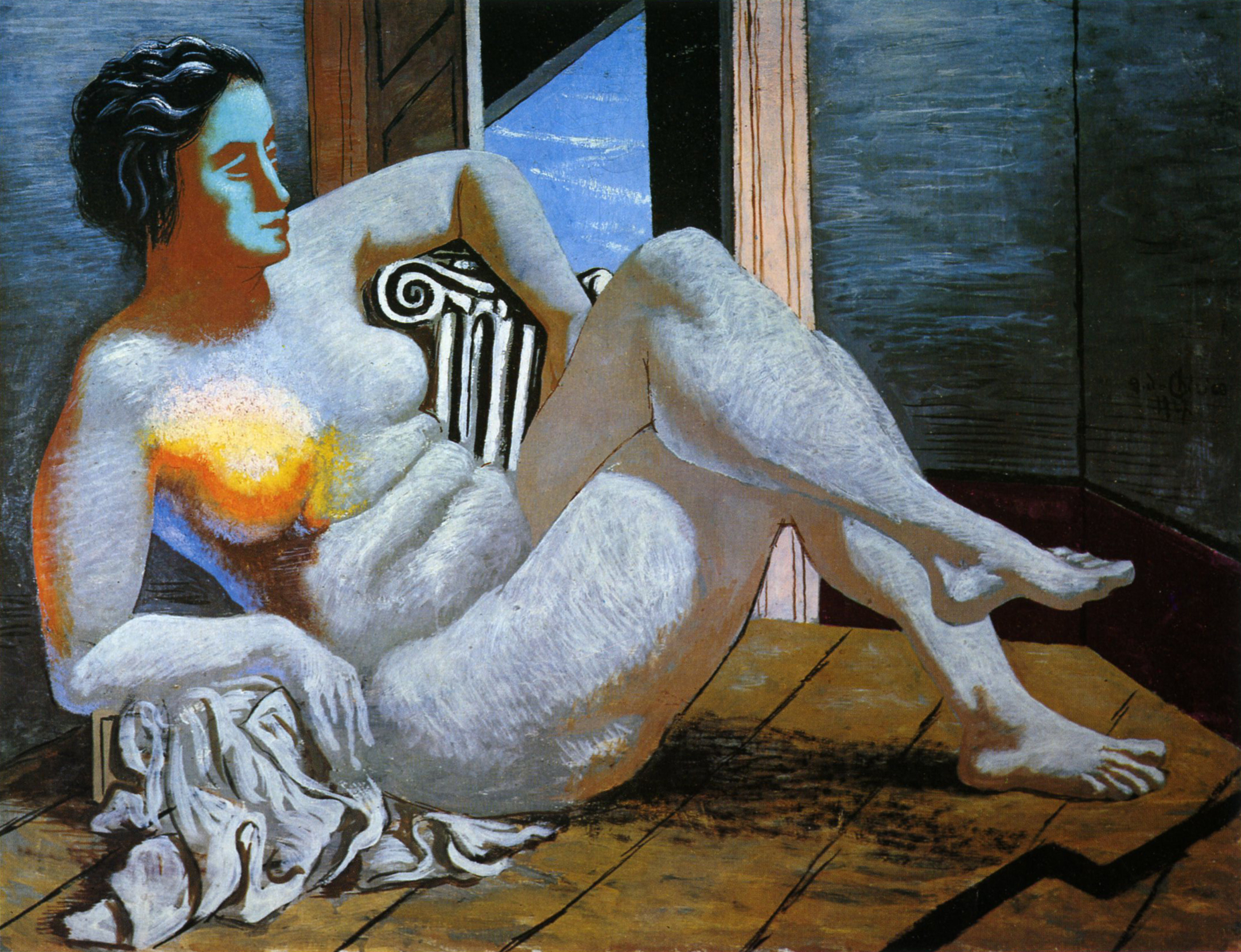 Giorgio de Chirico Nudo femminile in un interno (L'esprit de domination), 1927 olio su tela 89 x 116 cm