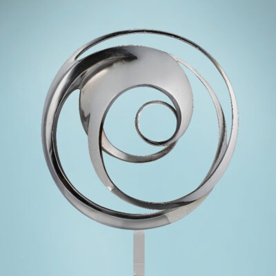 Carmelo Cappello Cosmo plastico, 1970 bronzo cromato 33 x 33 x 10 cm