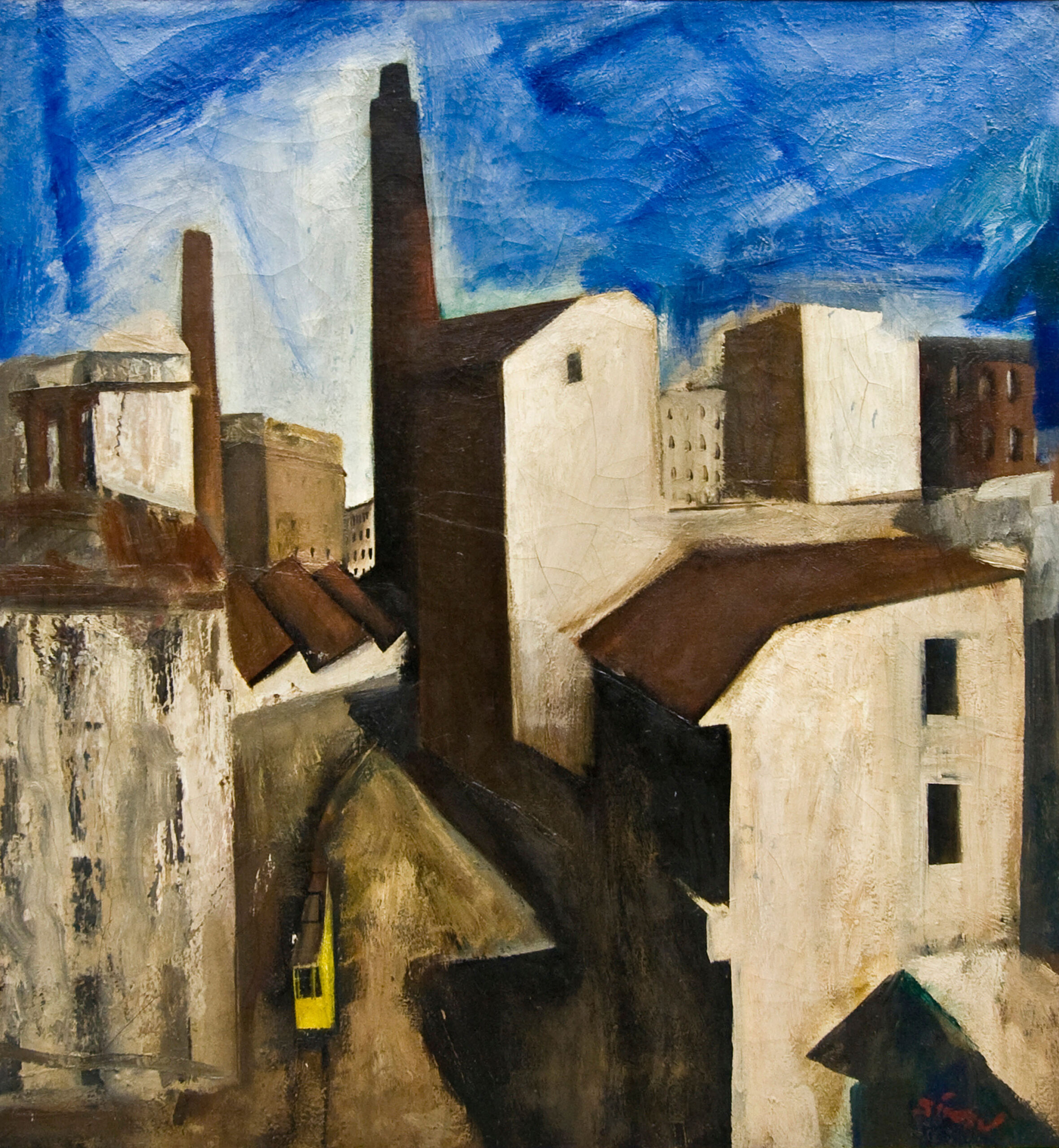 Mario Sironi Paesaggio urbano, 1924 c. olio su tela, 80,5 x 71,5 cm Civica Galleria d'Arte Moderna, Milano
