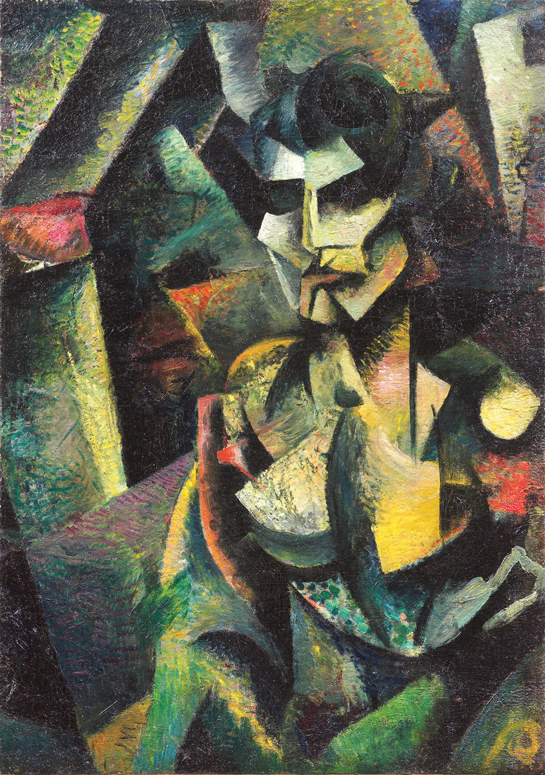 Mario Sironi Plasticità e ritmo di una figura, 1913 olio su tela 84,5 x 59,5 cm