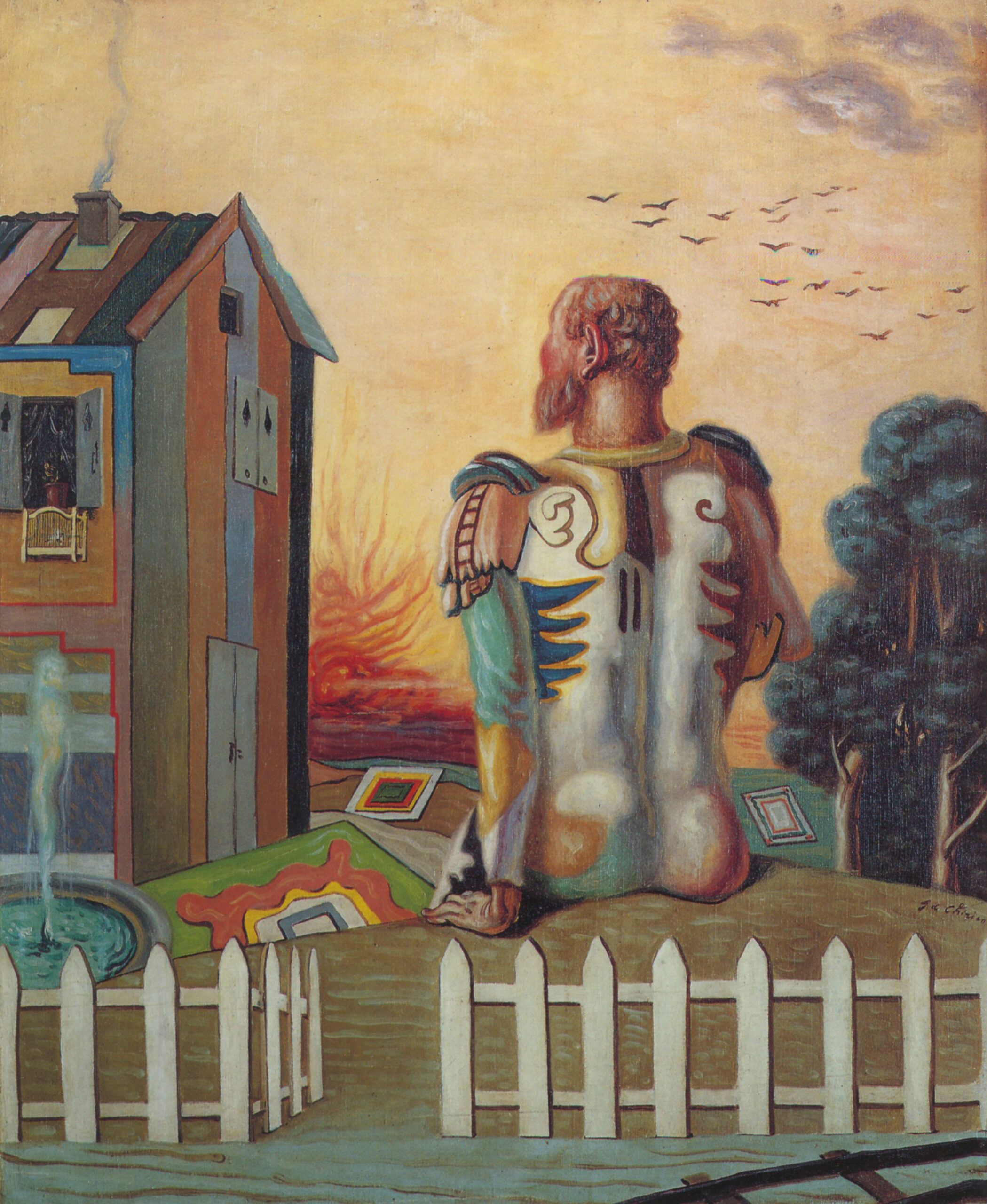 Giorgio de Chirico Retour au pays natal, 1933-1934 olio su tela 99,8 x 80 cm