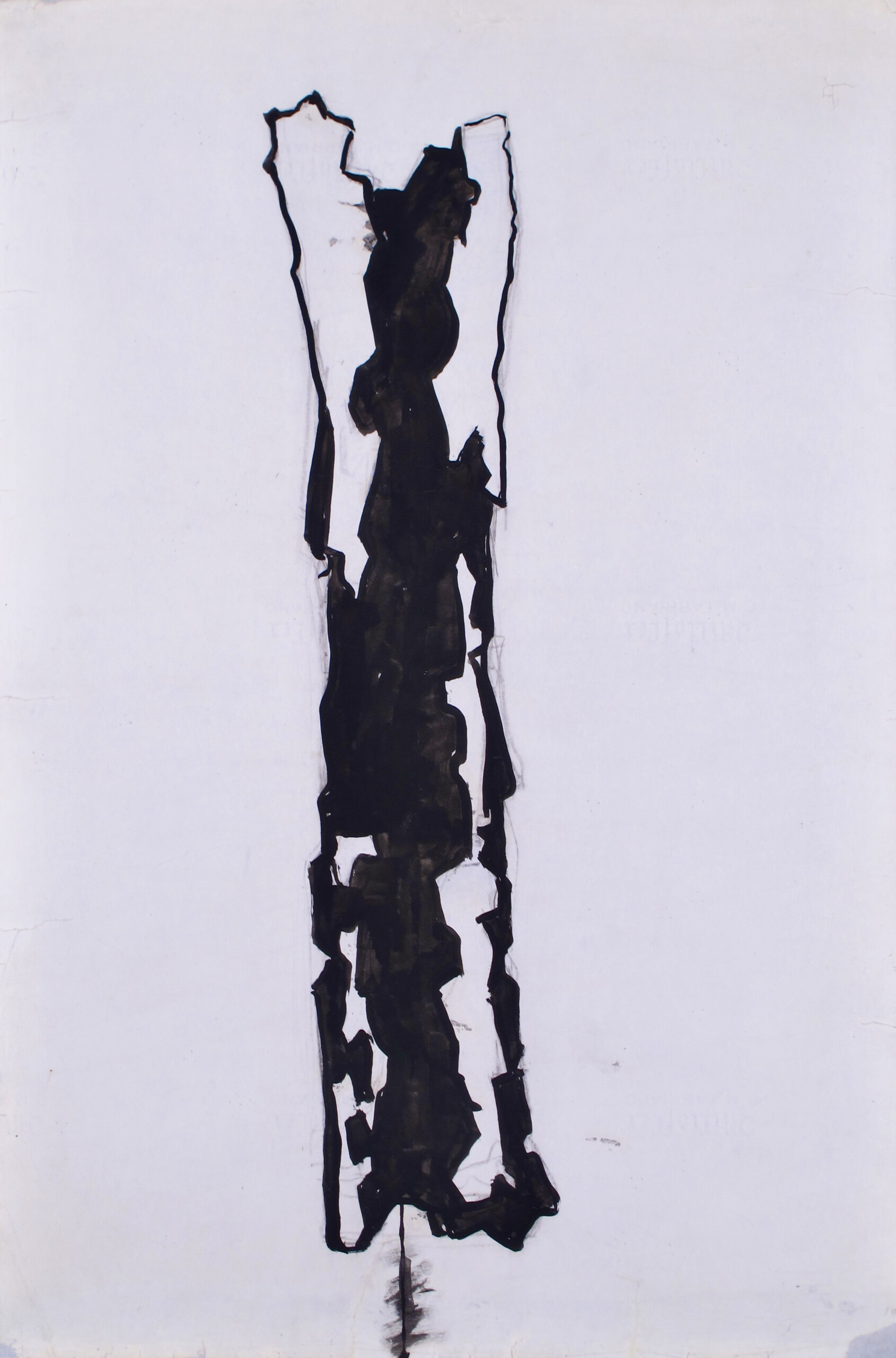 Leoncillo Leonardi Grande mutilazione, 1962 inchiostro su carta